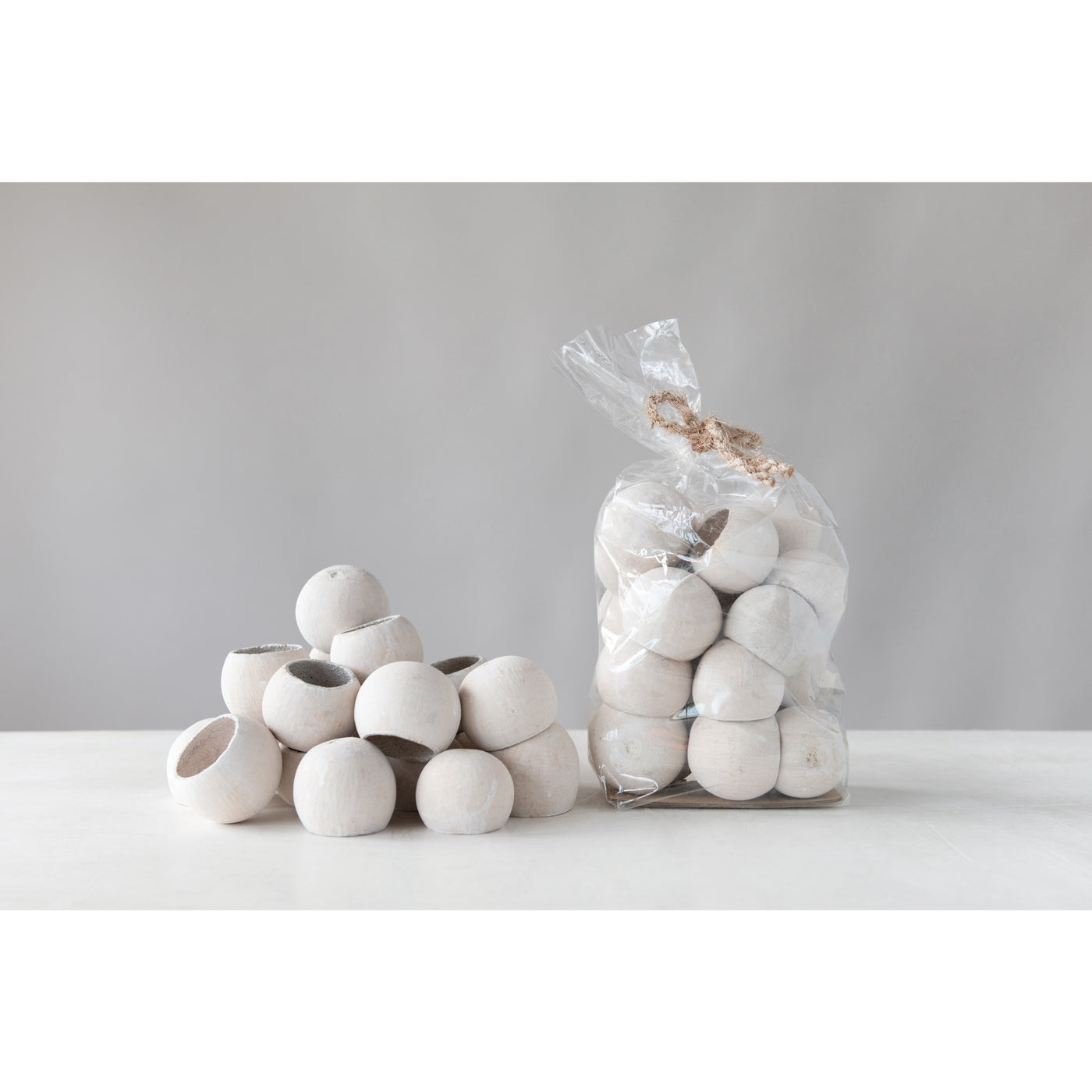 Dried Natural Bell Cup in Bag-White