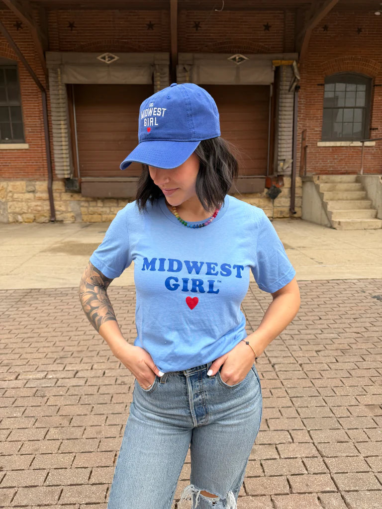 Midwest Girl Carolina Blue Tee