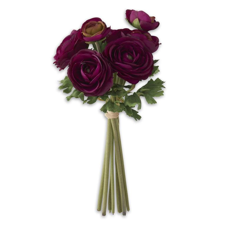 10 Inch Dark Purple Ranunculus Bundle