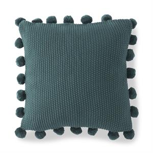 Dark Green 20" Moss Stitch Pillow