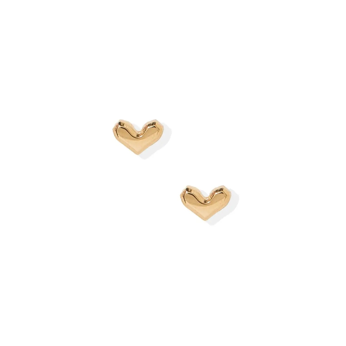 Fable Heart Screwback Stud Earring (Gold)