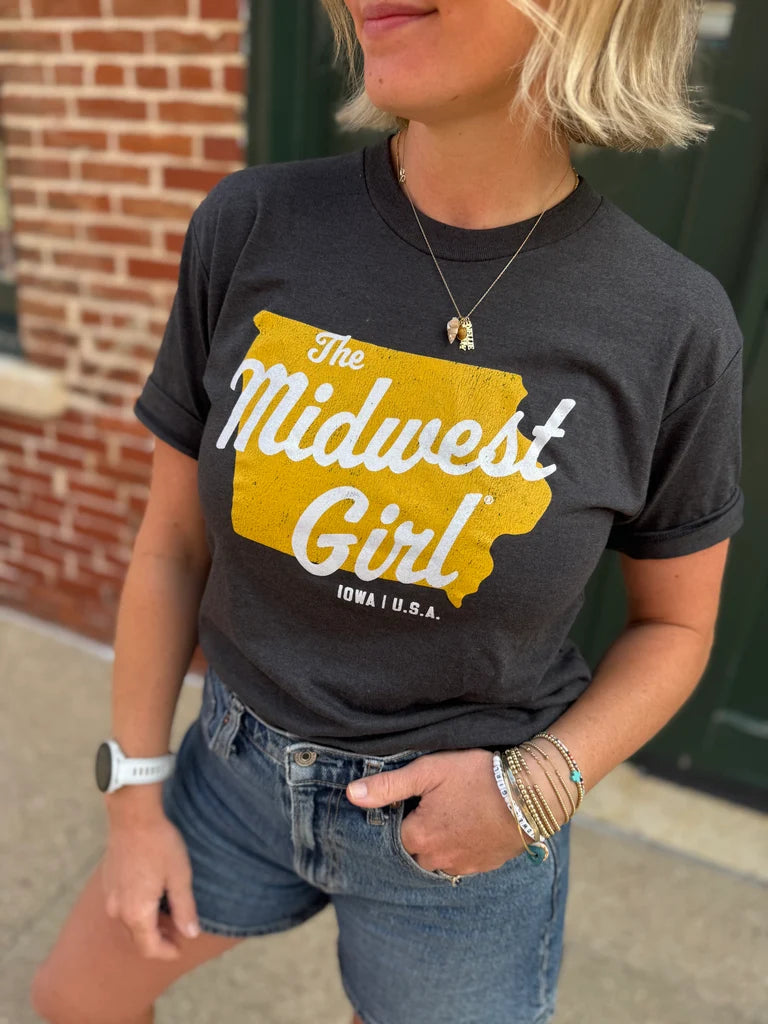 Midwest Girl Iowa Te in Black