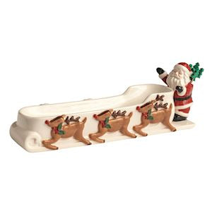 Santa's Sleigh Cracker Dish & Toothpick Set