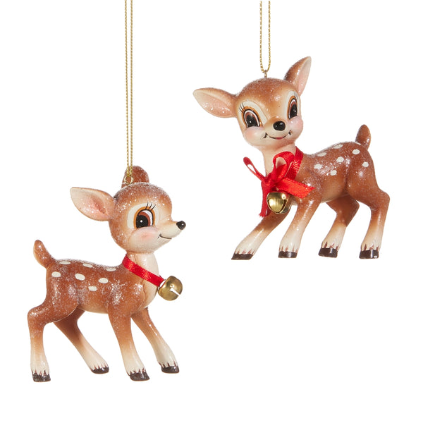 Vintage Deer Ornament w/ Bell