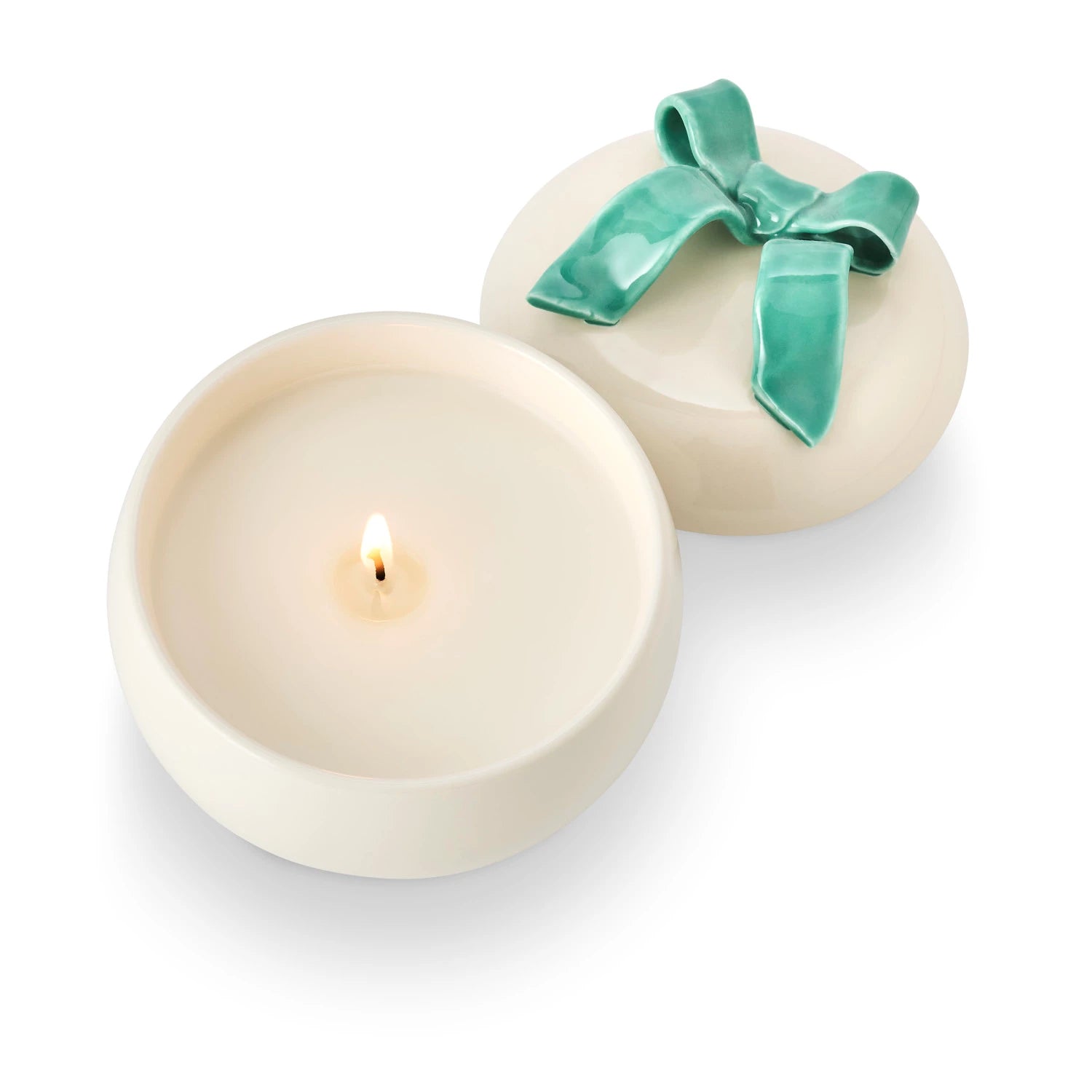 Citrus Crush Bow Ceramic Candle