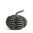 Black & White Striped Fabric Pumpkin