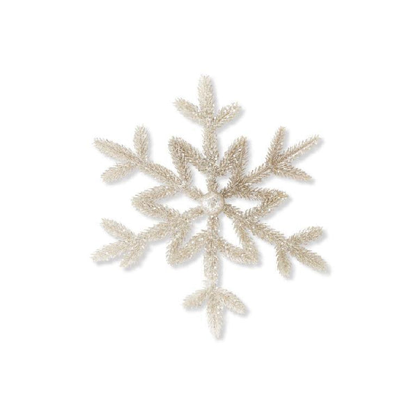 Platinum Glitter Pine Snowflake