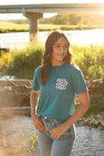 Midwest Girl Summer Tee-Topaz