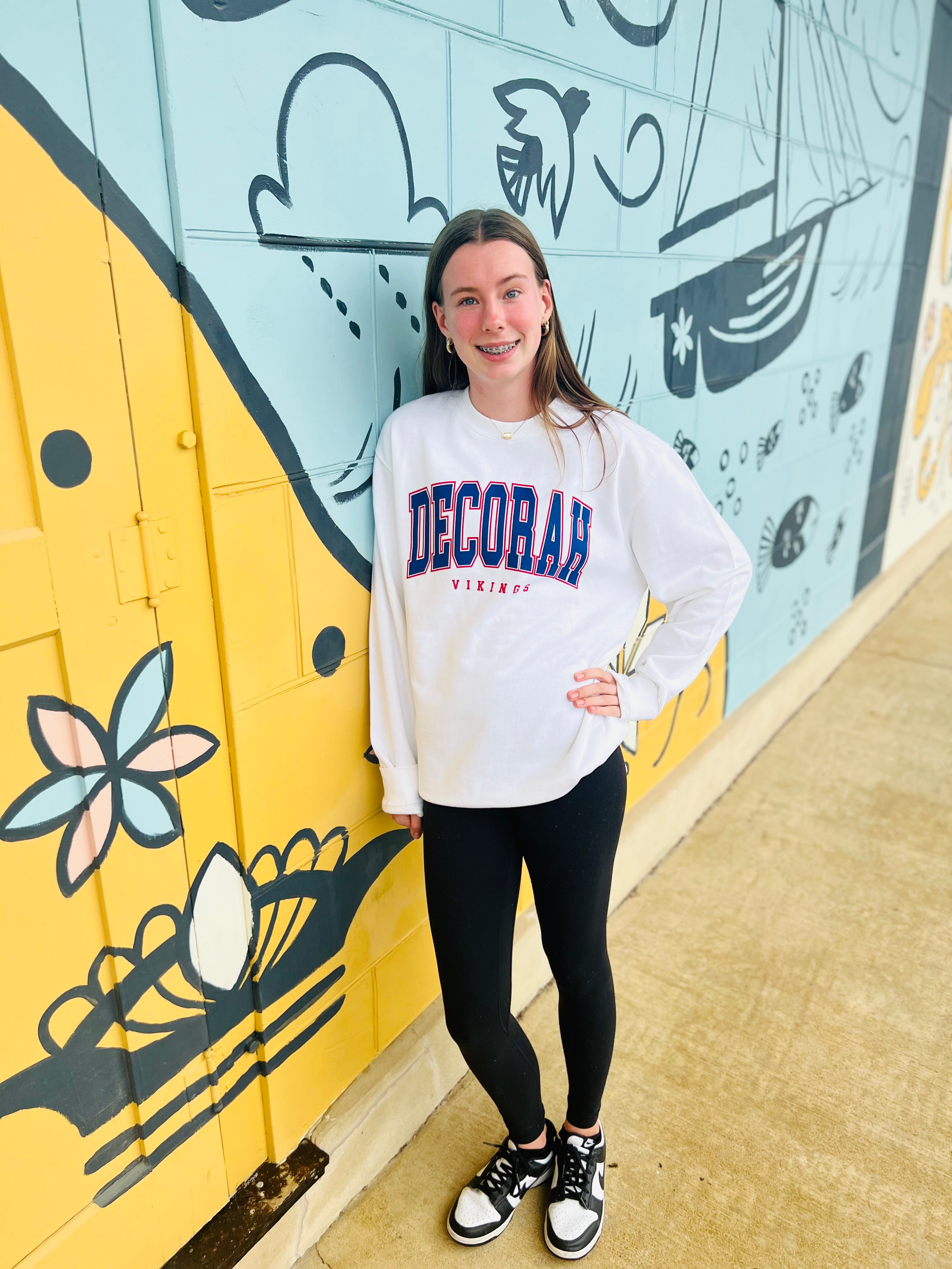 Decorah Vikings Crew- White