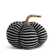 Black & White Striped Fabric Pumpkin