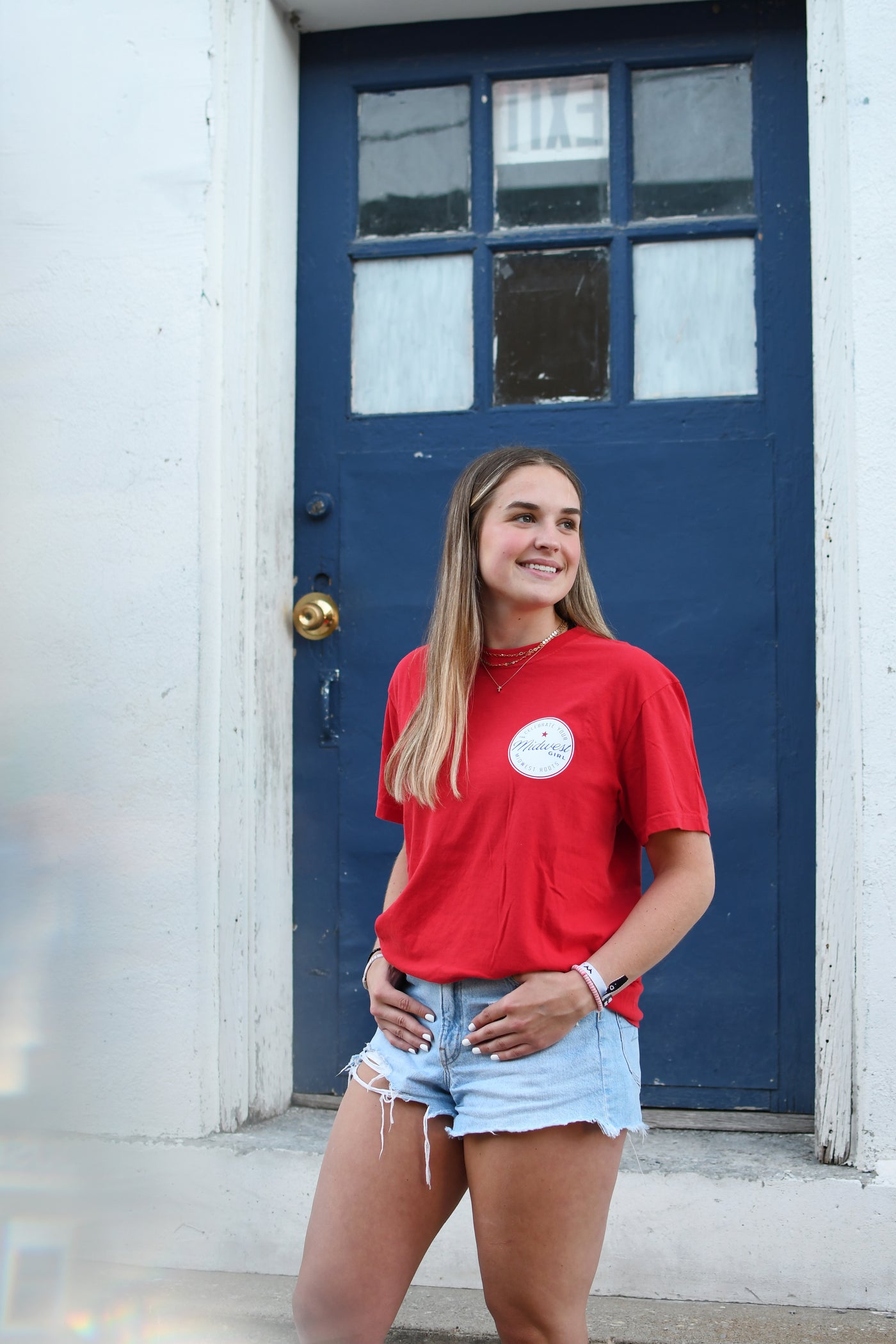 The Midwest Girl Tee- Red