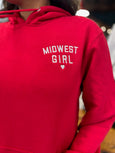 The Midwest Girl Hoodie- Red