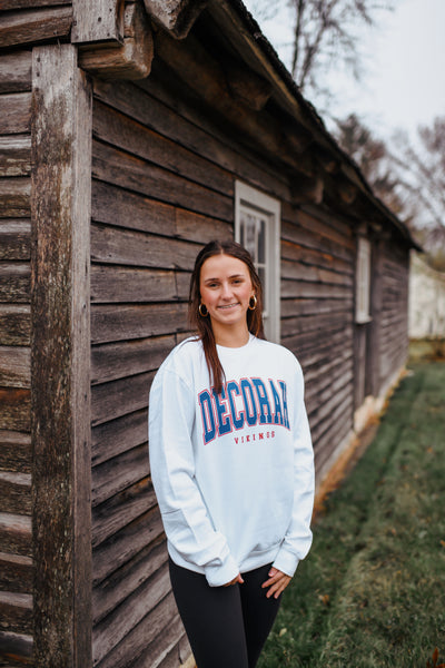 Decorah Vikings Crew- White