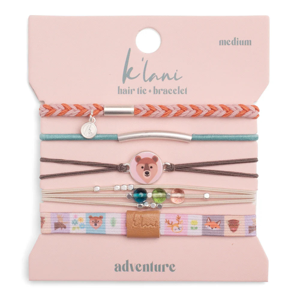 K'lani Hair Tie + Bracelets-Adventure
