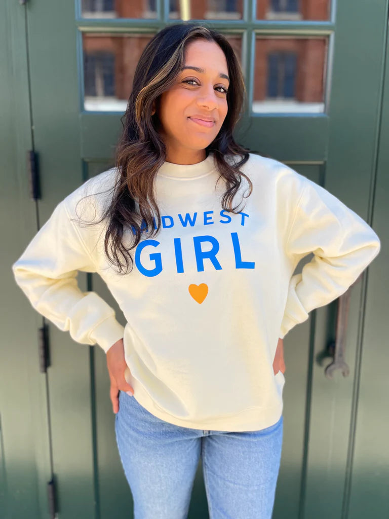 Midwest Girl Crew in Butter