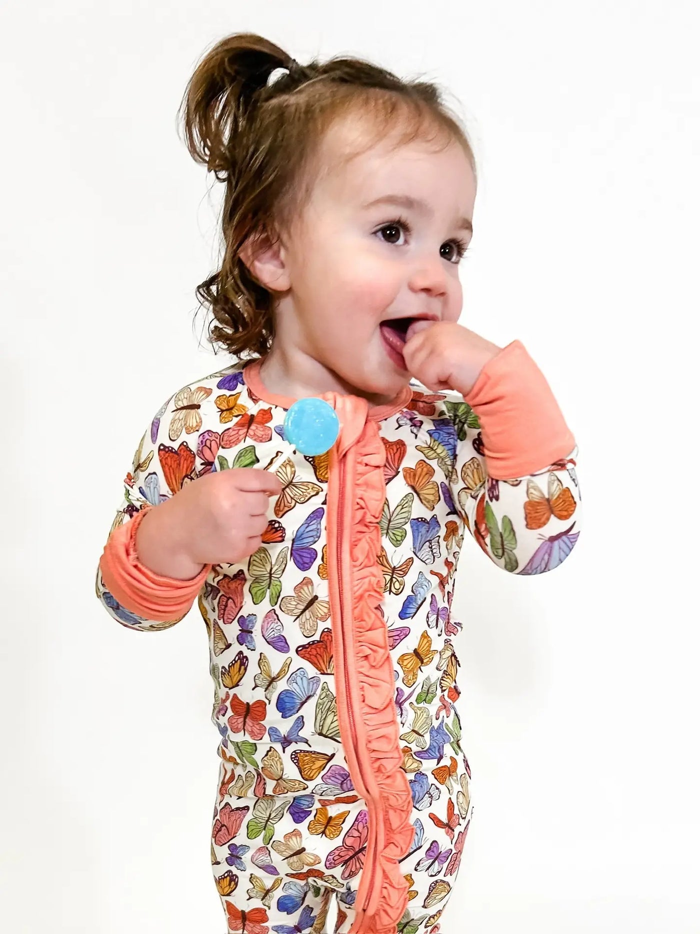 Butterflies Zip Pajamas by Goosies