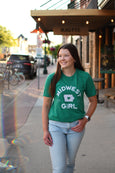 Iowa Midwest Girl Tee- Kelly Green