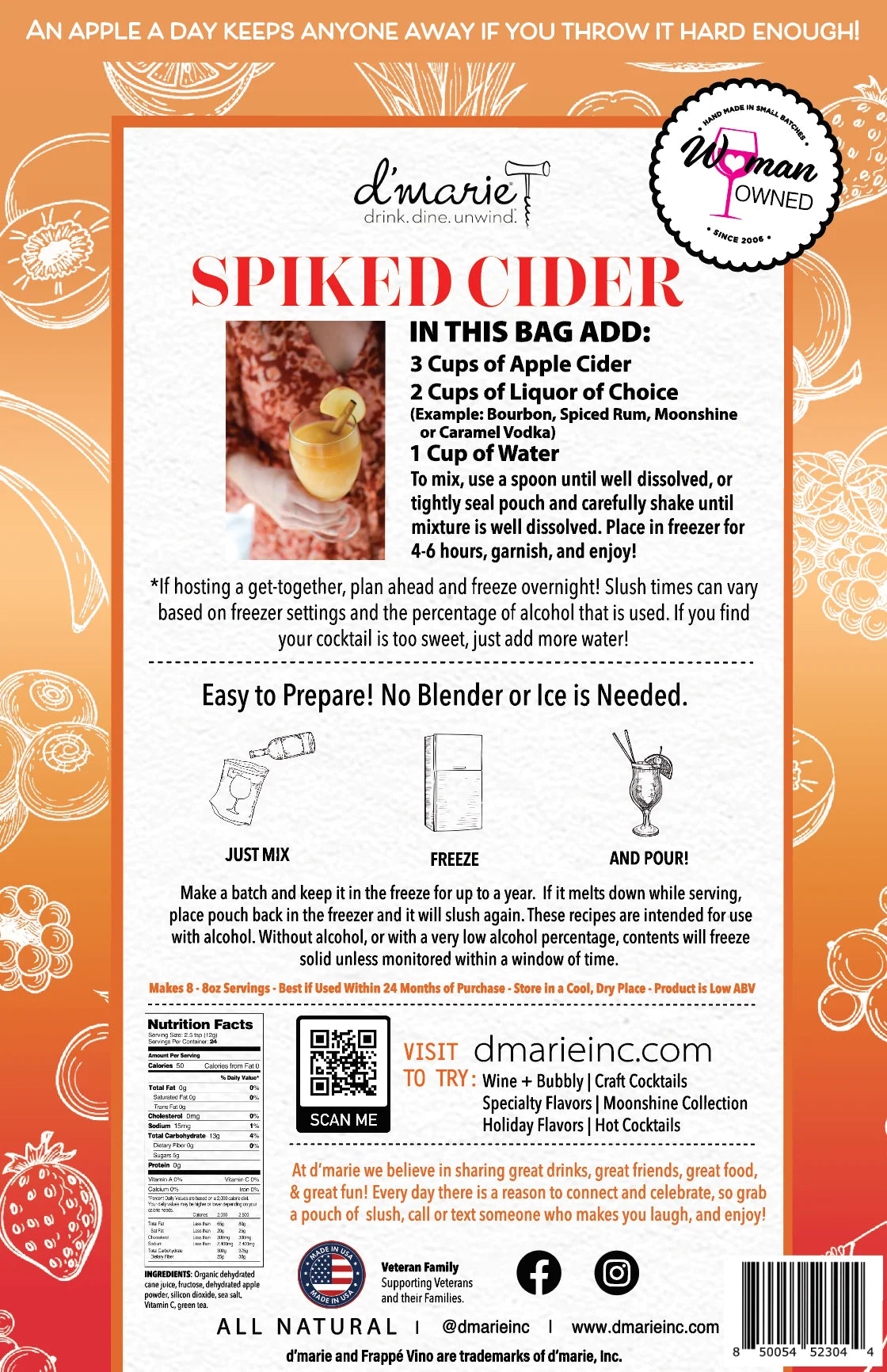 Spiked Cider Craft Cocktail Slush Mix