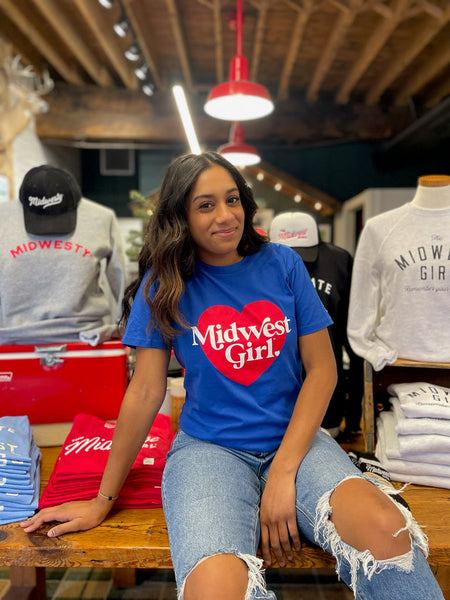 The Midwest Girl Tee- Royal