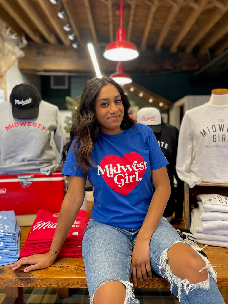 The Midwest Girl Tee- Royal