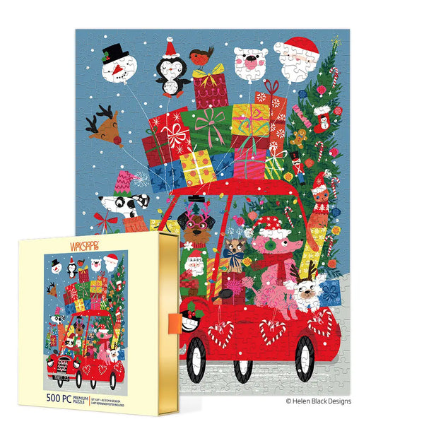 Festive Fun Car 500 Piece Puzzle