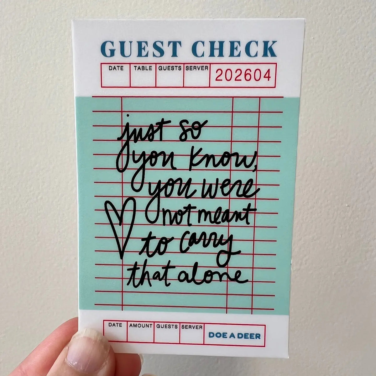 Carry That Alone Sticker