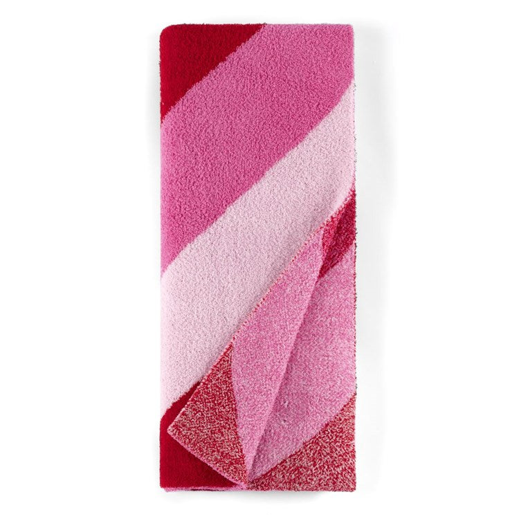 Chevron Holiday Throw- Pink/Red