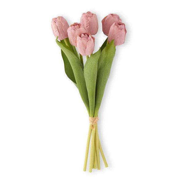 13 Inch Real Touch Tulip Bundle-Coral