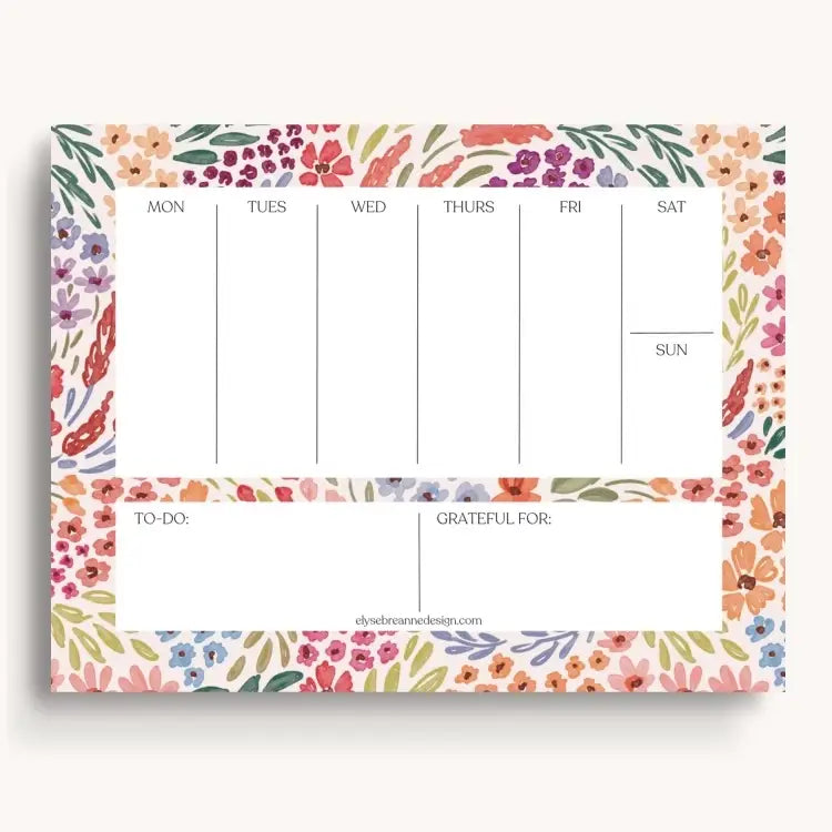 Weekly Planner Notepad