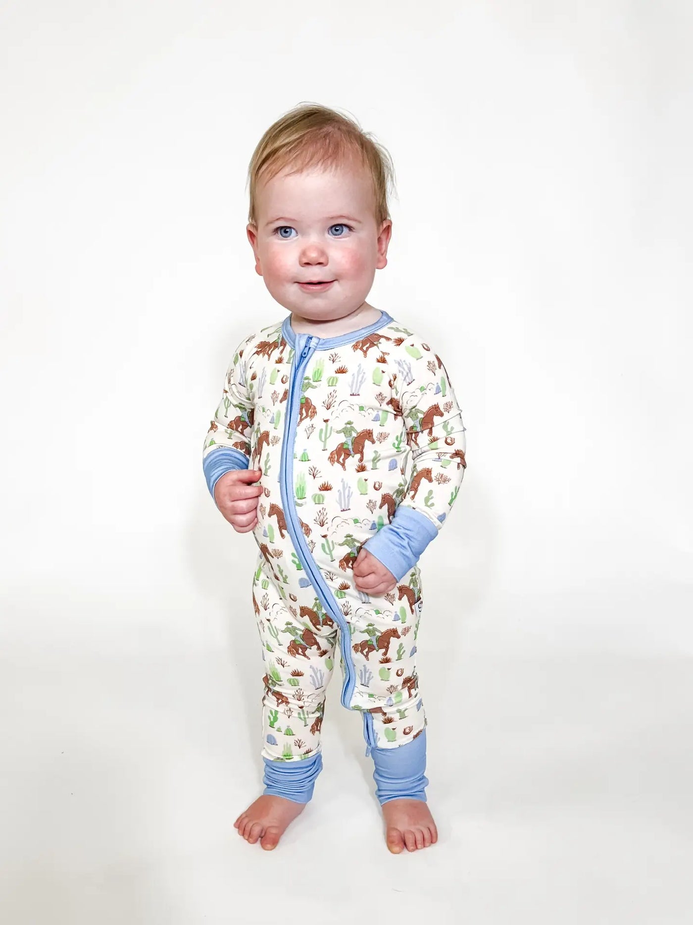 Saddle Up Cowboy Zip Up PJs