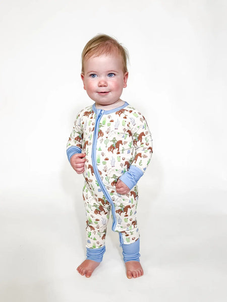 Saddle Up Cowboy Zip Up PJs