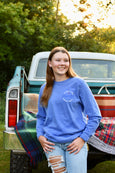 Celebrate Long Sleeve From The Midwest Girl- Flo Blue
