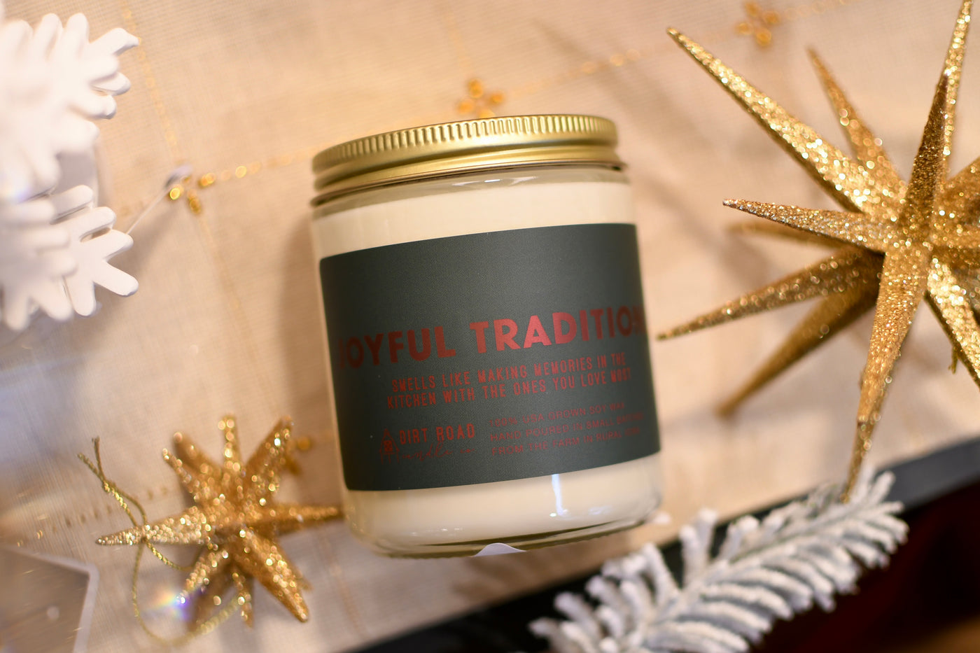 Dirt Road Candle Co Joyful Traditions Candle