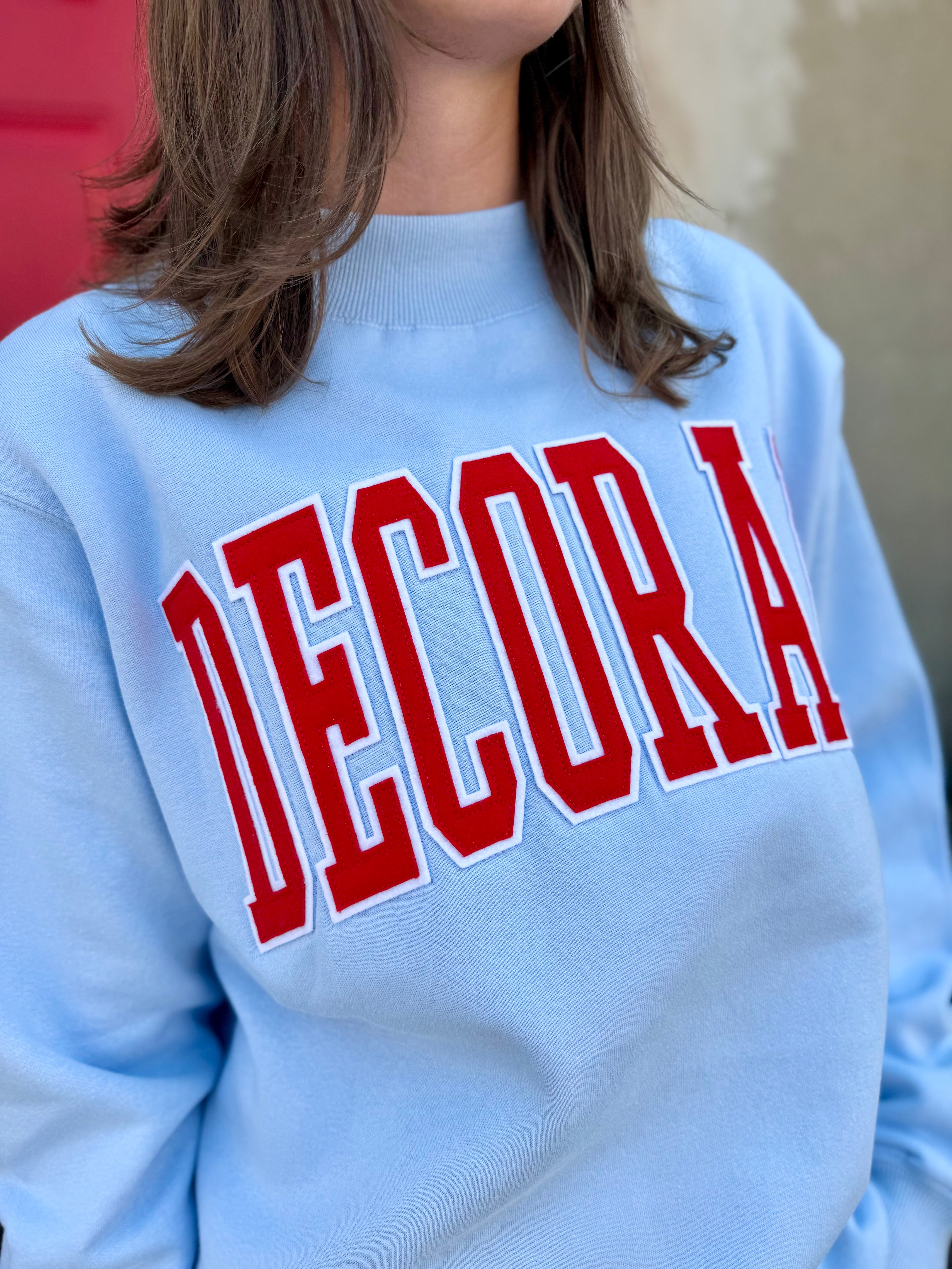 Decorah Mock Neck-Pale Blue