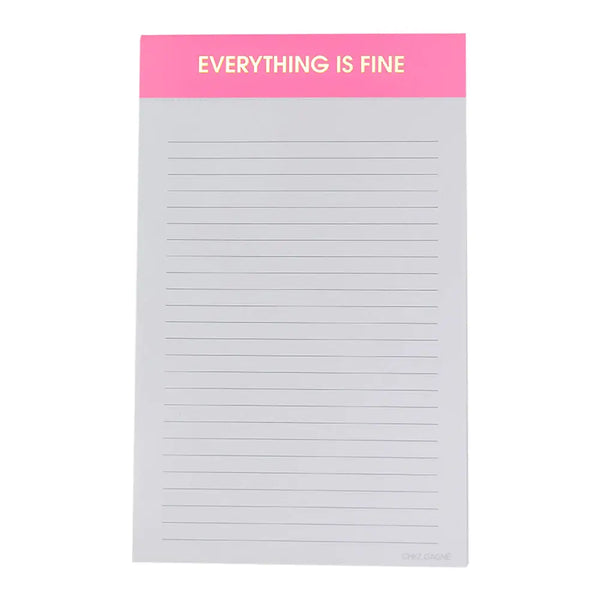 Everything Is Fine Notepad