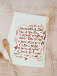 Doe A Deer Design For Everything There Is A Season Flour Sack Towel