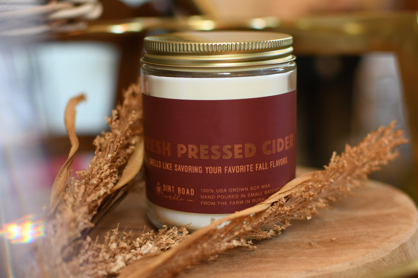 Fresh Pressed Cider Candle From Dirt Road Candle Co