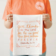 Give Thanks Flour Sack Towel