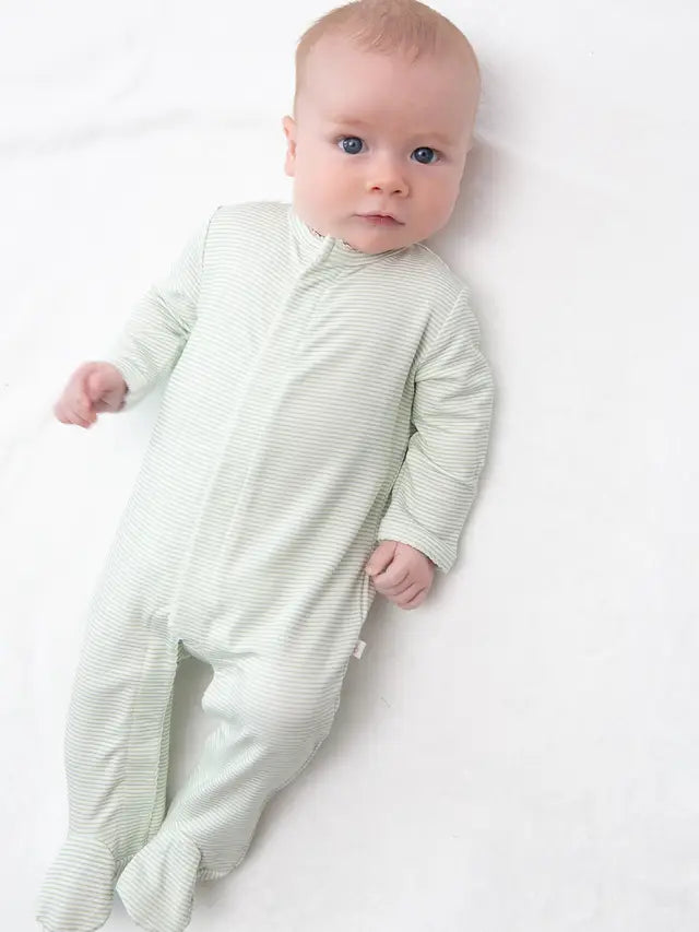 Snap Romper- Willow Green