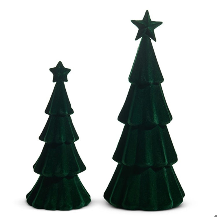 Green Flocked Tree