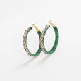 Holly Raffia Hoops