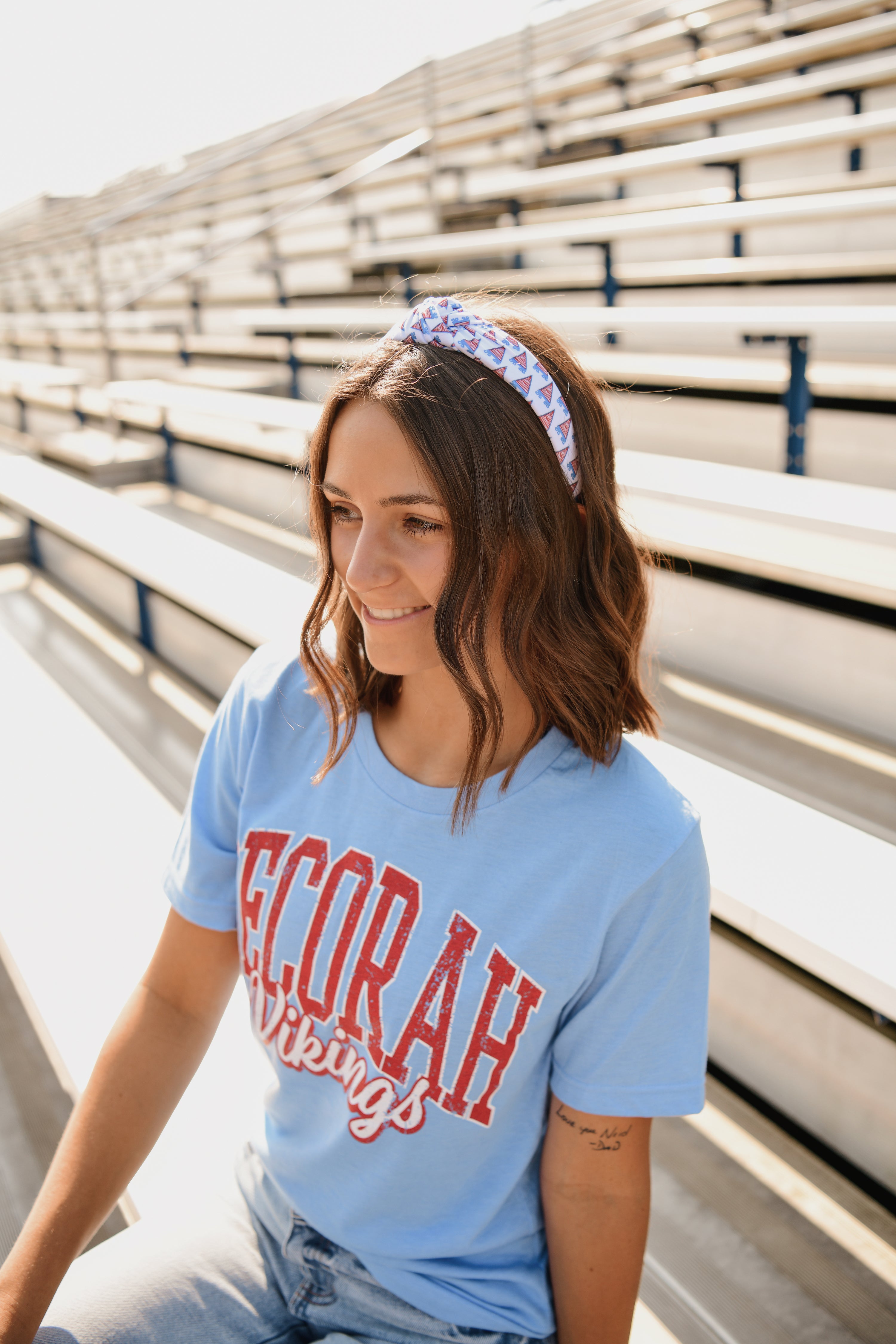 Decorah Vikings Top Knot Head Band