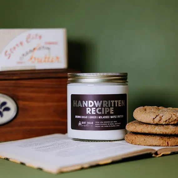 Handwritten Recipe Candle
