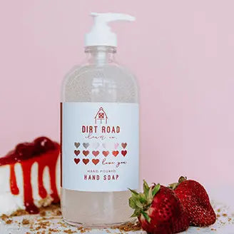 Hearts Hand Soap from Dirt Road Candle Co