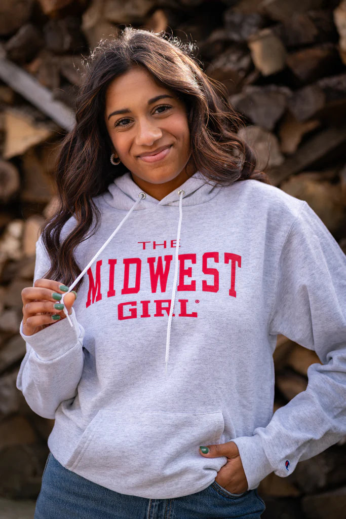 The Midwest Girl Hoodie in Gray