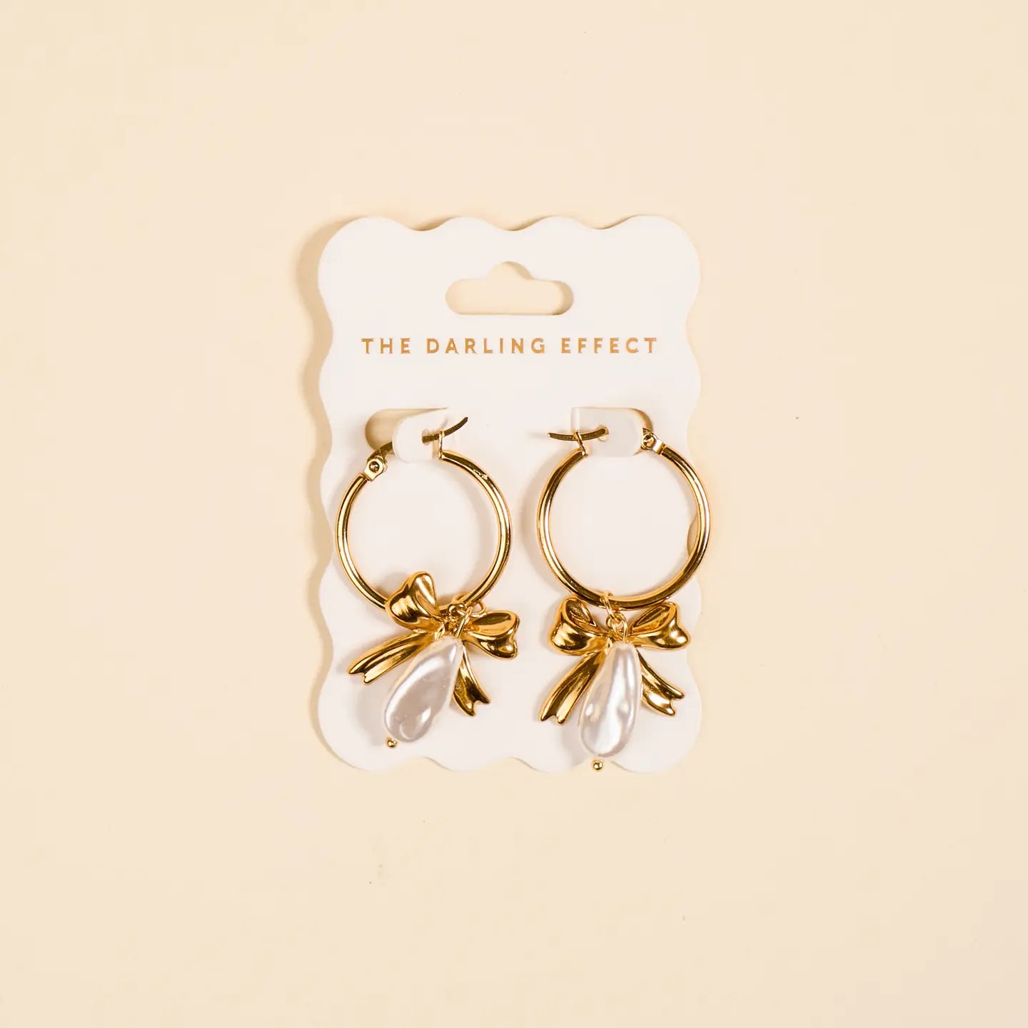 Signature Hoop Earrings-Sweetheart Pearl