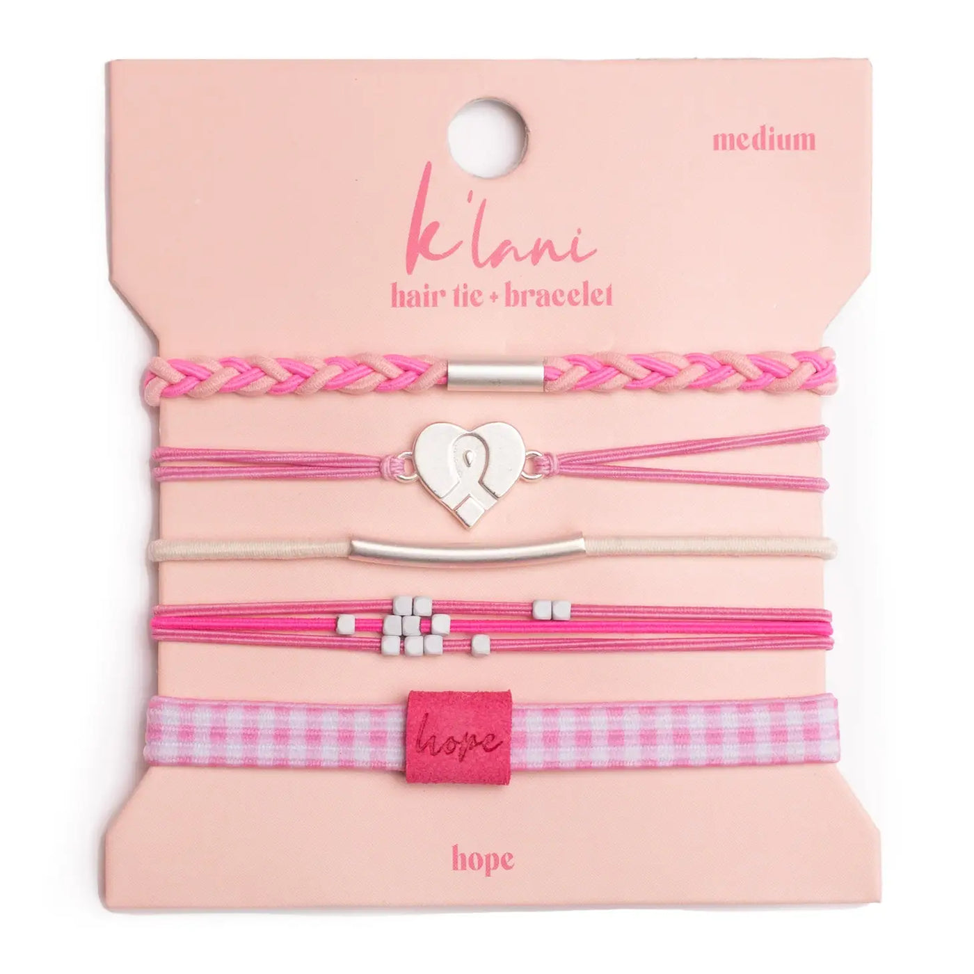 K'lani Hair Tie Bracelet- HOPE