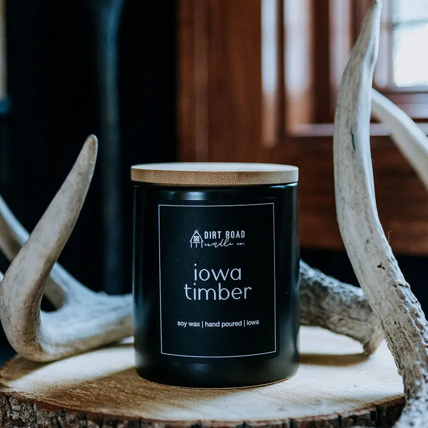 Iowa Timber Candle From Dirt Road Candle Co