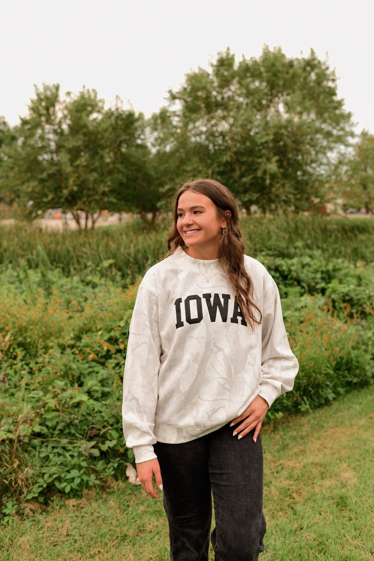 IOWA Camo Mock Neck Sweatshirt
