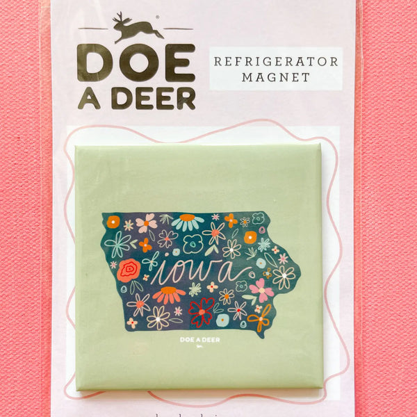 Iowa Floral Magnet